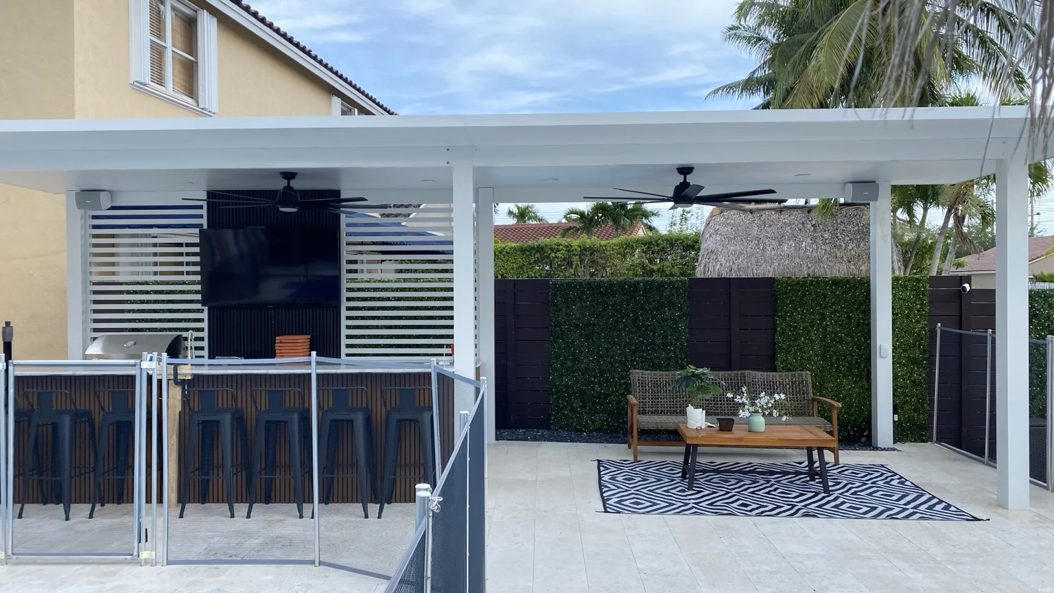 Finished pergola and covered patio project